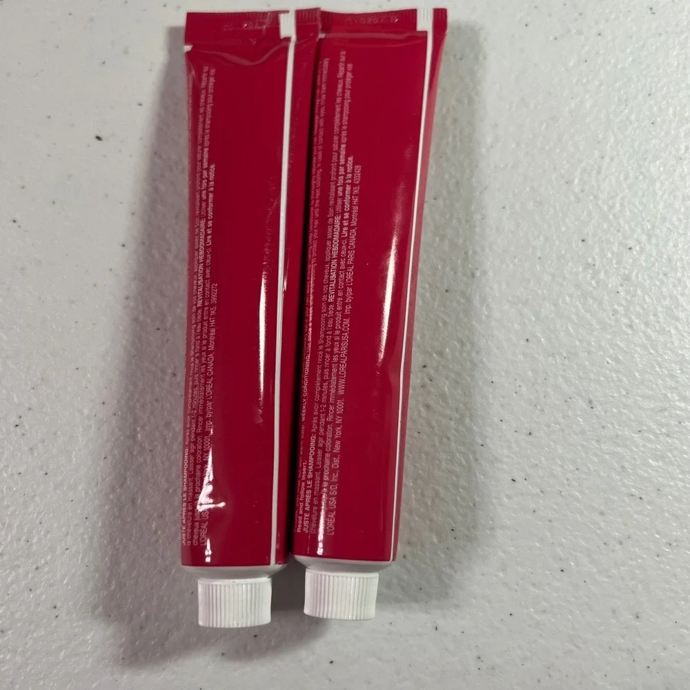 Lot of 2 L'Oreal Excellence Creme 4 Caring Deep Conditioner Tubes 1.86 oz